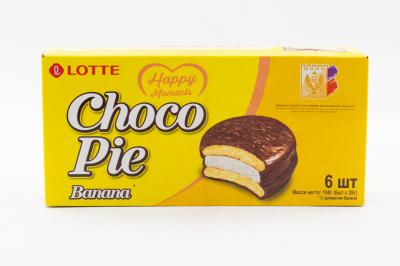 Банановые пирожные Choco Pie Lotte 168 грамм