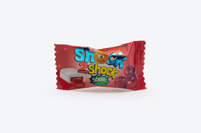 Жевательная резинка "SHOCK2SHOCK" CHERRY (Вишня) 4 гр