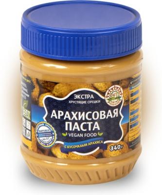 Арахисовая паста Азбука Продуктов Экстра с кусочками 340 гр