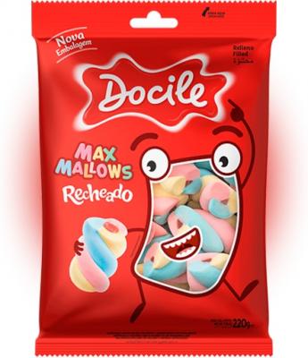 Зефир Docile Maxmallows Завитки цветные 220 гр